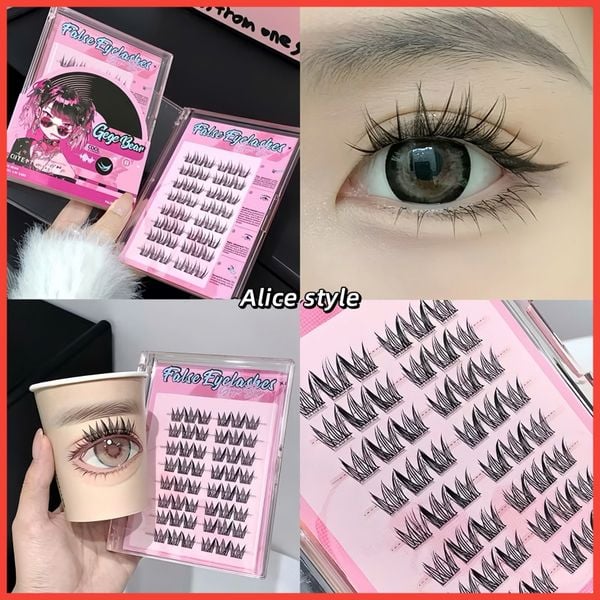  #03 Alice Style - Hộp Lông Mi Giả Tự Nối Có Keo Sẵn (48 Cụm 