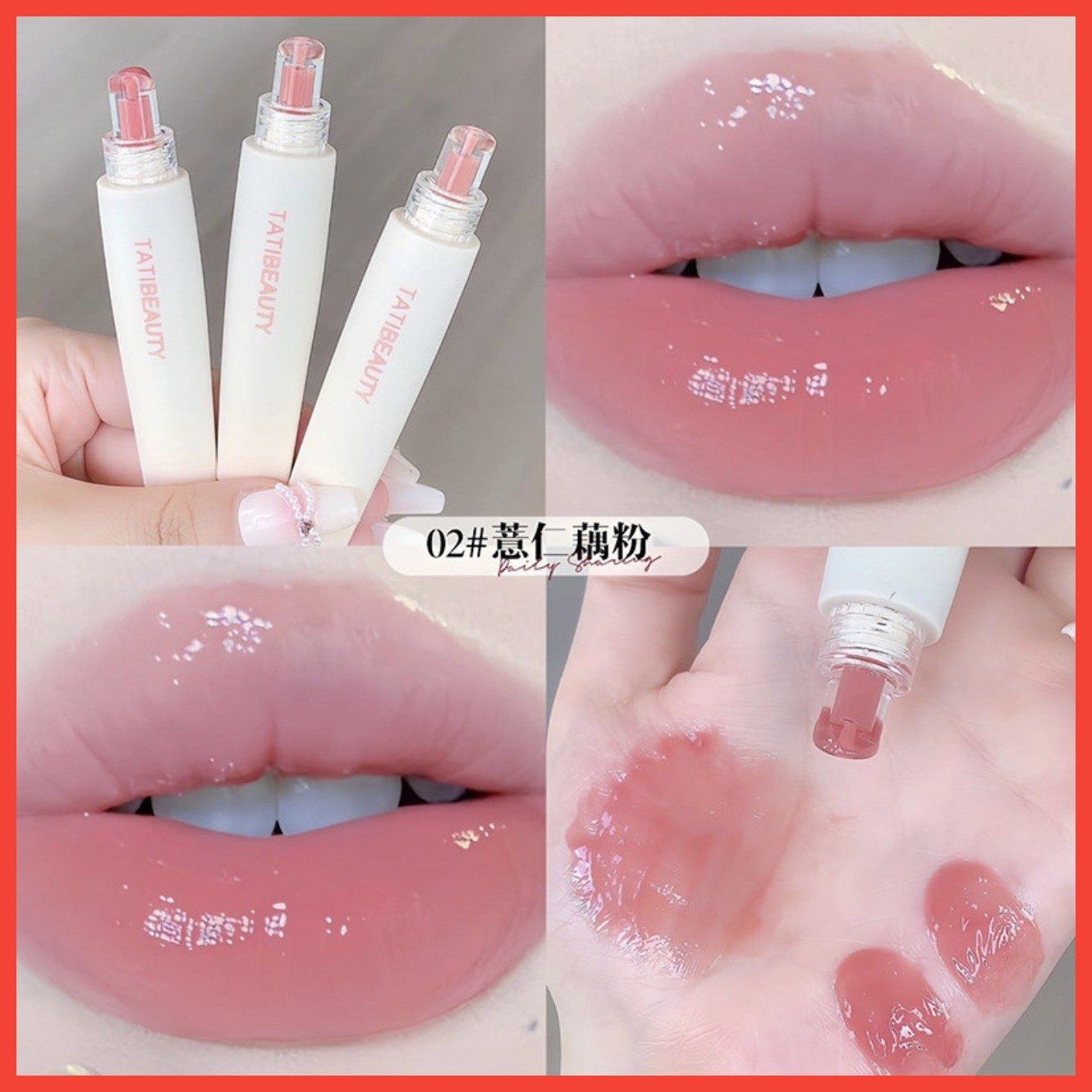  Jelly Lip son bóng dưỡng có màu thương hiệu Tati Beauty 