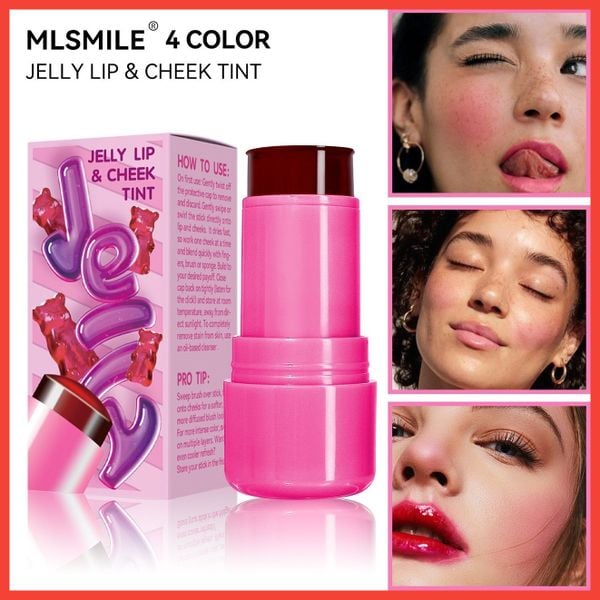  Jelly blush & lip stick má hồng thạch kết hợp với son thỏi vô cùng độc đáo đến từ thương hiệu MLsmile makeup 