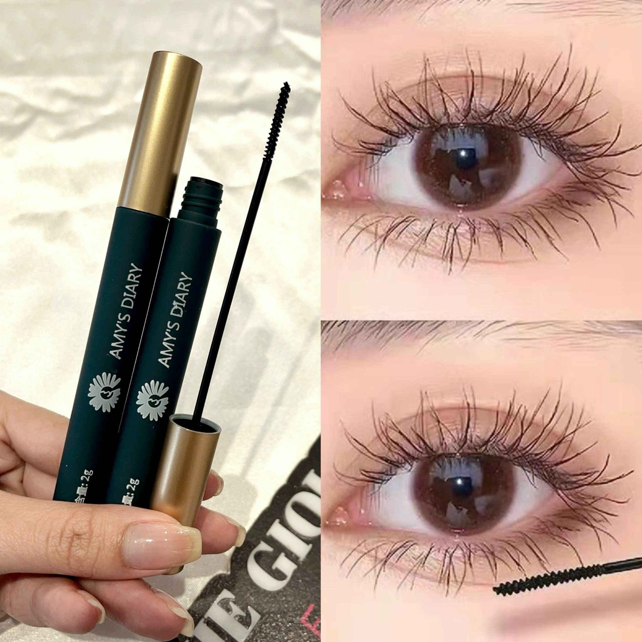  Amy's Diary mascara đầu siêu nhỏ chuốt dài lông mi 