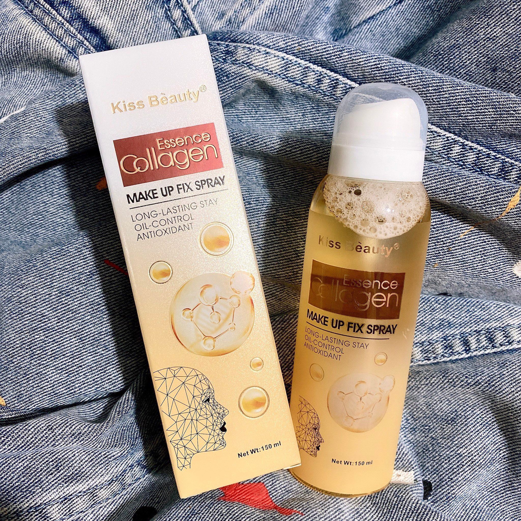 KISS BEAUTY XỊT KHÓA NỀN COLLAGEN VÀNG 