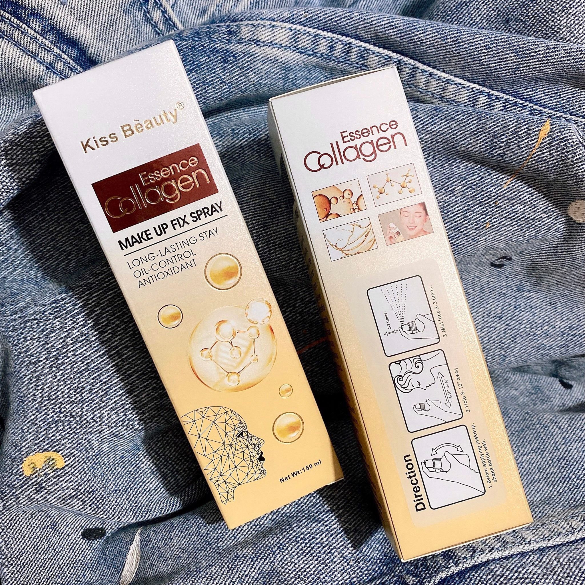  KISS BEAUTY XỊT KHÓA NỀN COLLAGEN VÀNG 