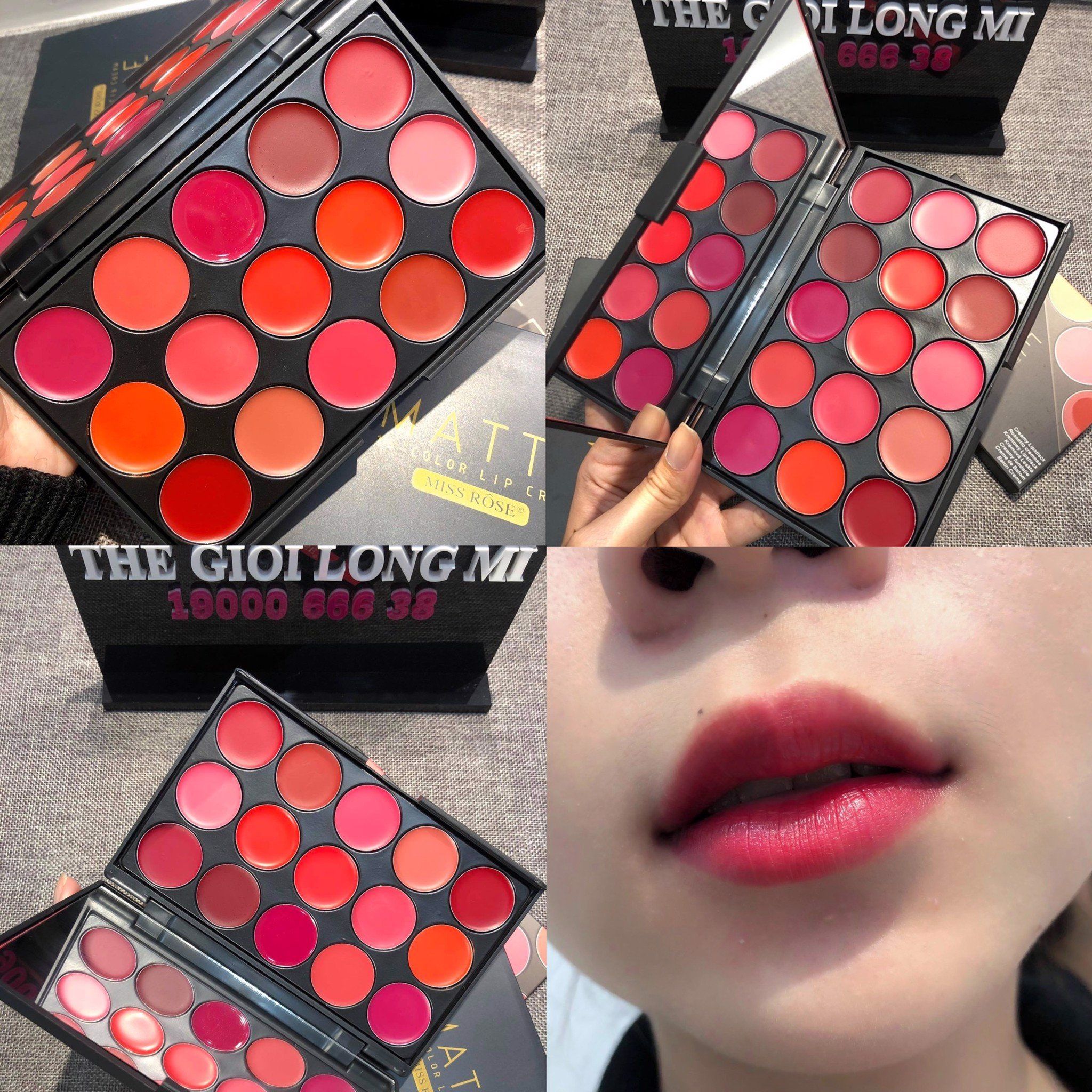  MISSROSE BẢNG SON KEM 15 MÀU 