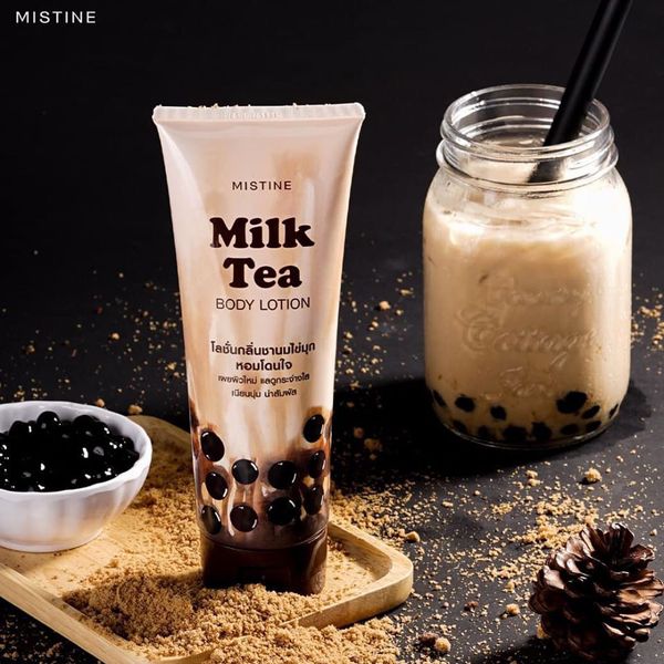  MISTINE MILKTEA BODY LOTION TRÂN CHÂU ĐƯỜNG ĐEN 