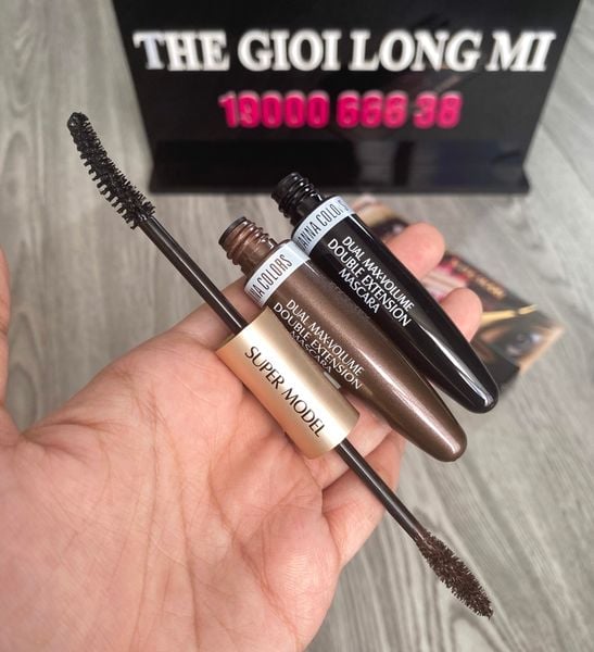  Super Model mascara chuốt mi 2 đầu (nâu-đen) siêu tiện lợi thương hiệu Sivanna Colors (Thái Lan) 