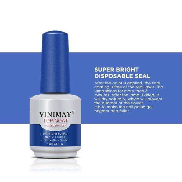  VINIMAY SƠN MÓNG TAY BÓNG GEL (TOP COAT) 