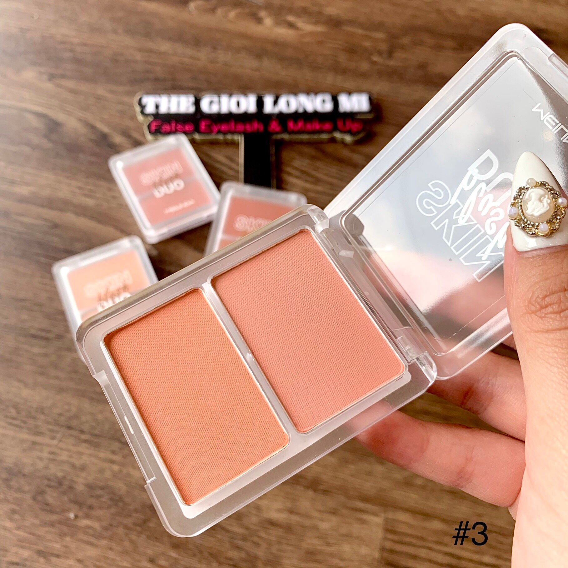  SKIN BLUSH DUO MÁ HỒNG 2 Ô MEILINDA 