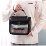  Washbag túi đựng mỹ phẩm du lịch 01 ngăn chất liệu PVC chống nước (size 20x15x10cm) 