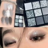  Grey Smoke hộp phấn mắt 9 ô tone xám khói thời thượng thương hiệu Tati Beauty 