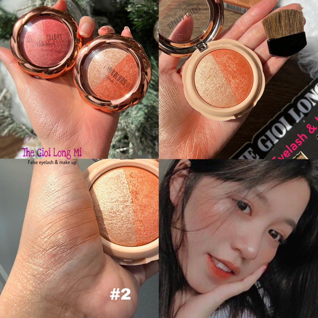  Sugar Lollipop hộp má hồng ánh nhũ siêu lấp lánh thương hiệu Sivanna Colors (Thái Lan) 