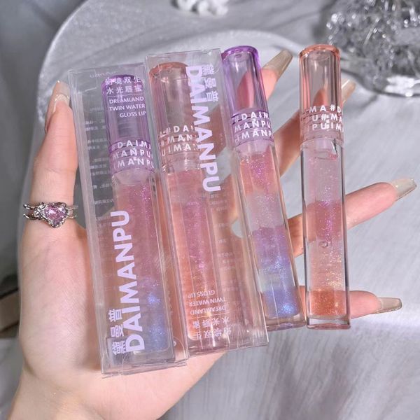  Dreamland Twin Water Gloss Lip son bóng dưỡng môi cấp ẩm thương hiệu Daimanpu 