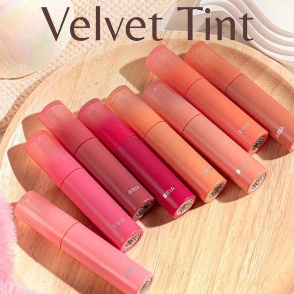  Sheer Velvet Tint bộ sưu tập son kem thương hiệu BBIA (Hàn Quốc) 