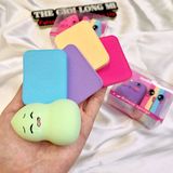  Mút tán kem nền hộp nhựa trong suốt 5 miếng siêu cute 
