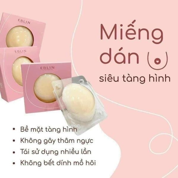  Miếng dán ngực siêu mỏng nhập khẩu Hàn Quốc bằng nhiệt tự thân siêu chắc thương hiệu Eblin 