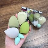  Mút trứng trang điểm tán kem nền 06 món đựng trong lọ thủy tinh thương hiệu TGLM 