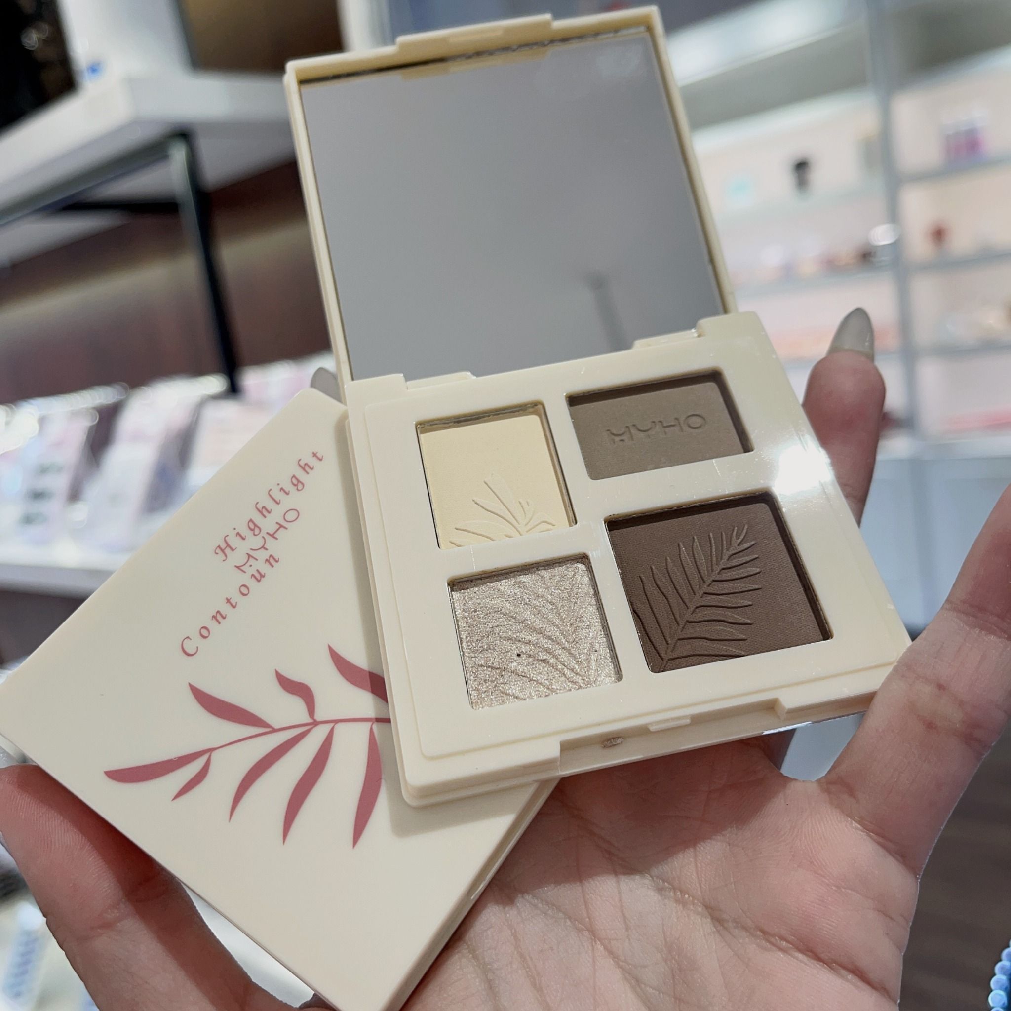  Highlight & Contour hộp phấn nén tạo khối bắt sáng thương hiệu Myho 