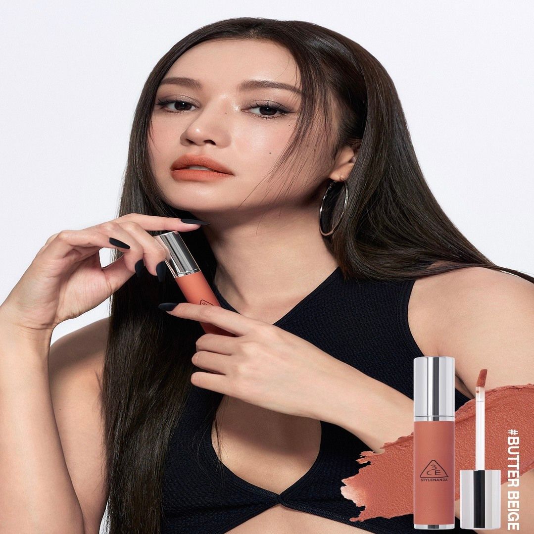  Hazy Lip Clay bộ sưu tập son kem nắp bạc hoàn toàn mới SS23 thương hiệu 3CE Stylenanda 