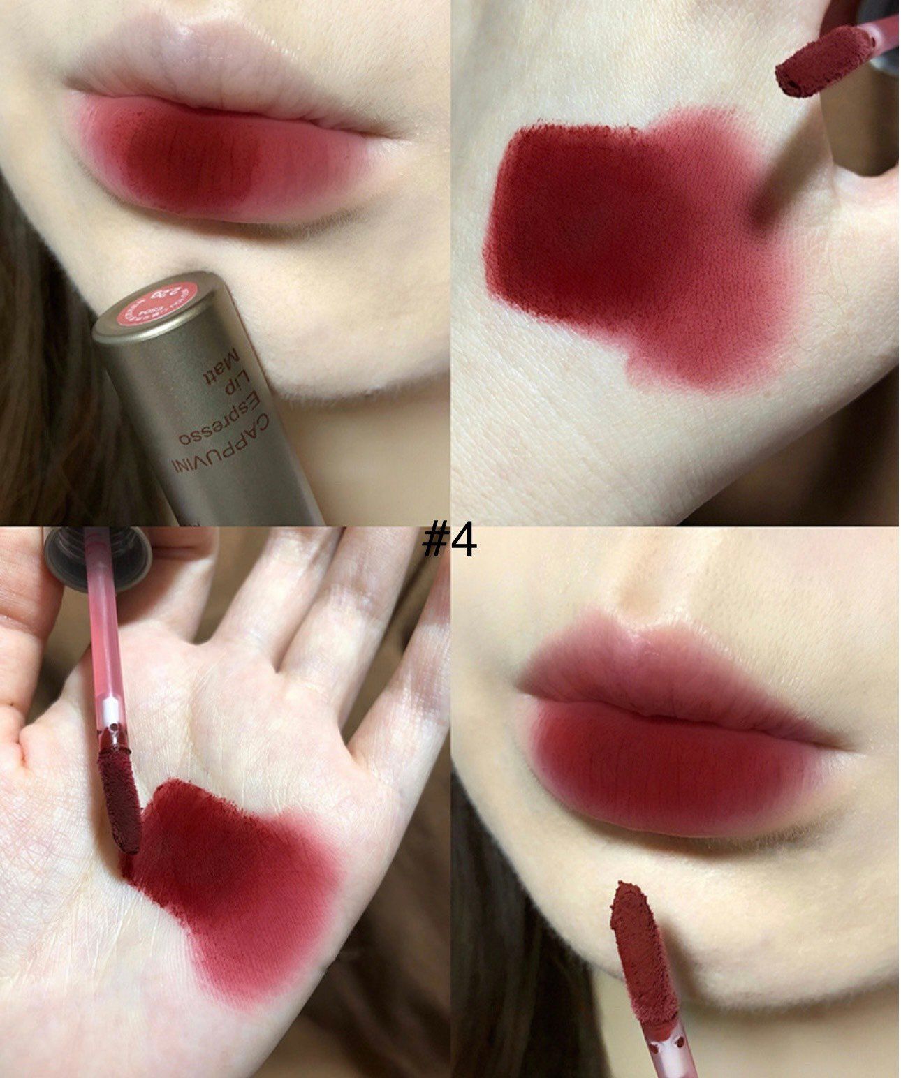  Espresso Lip Matte son kem lì thương hiệu Cappuvini 