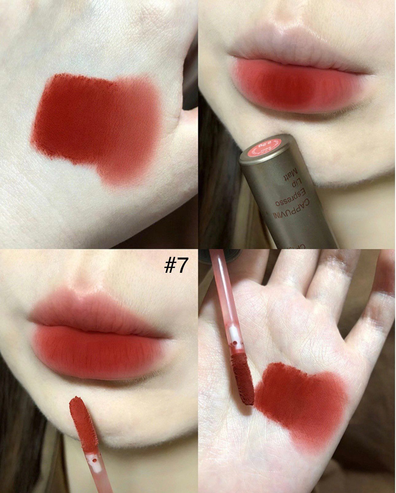  Espresso Lip Matte son kem lì thương hiệu Cappuvini 