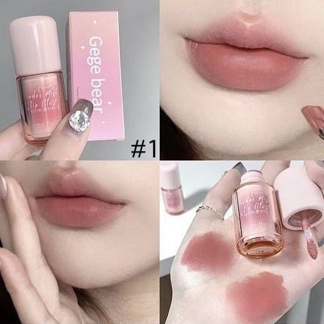  Powder Mist bộ sưu tập son kem lì mini với màu sắc xinh xĩu cho các nàng thương hiệu Gege Bear 