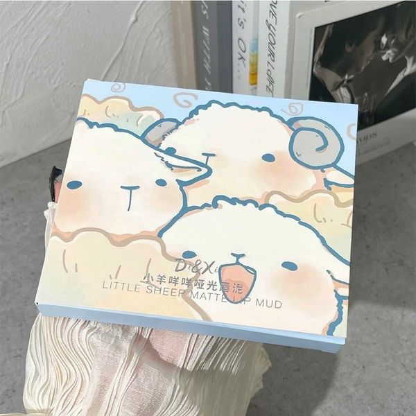  Little Sheep Matte Lip Mud set 6 cây son kem lì màu siêu đẹp thương hiệu Di&Xi 