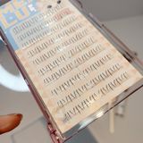  Meng Lu hộp lông mi dưới gân trong cụm 3 sợi tự nối tại nhà (80 miếng) 