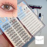  Meng Lu hộp lông mi dưới gân trong cụm 3 sợi tự nối tại nhà (80 miếng) 