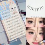  Meng Lu hộp lông mi dưới gân trong cụm 3 sợi tự nối tại nhà (80 miếng) 