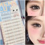  Meng Lu hộp lông mi dưới gân trong cụm 3 sợi tự nối tại nhà (80 miếng) 