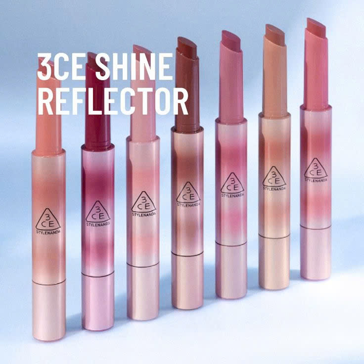 3CE Shine Reflector bộ sưu tập son dưỡng bóng có màu siêu đẹp