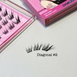  #02 Diagonal Style Hộp Lông Mi Giả Tự Nối Có Keo Sẵn (48 Cụm) 