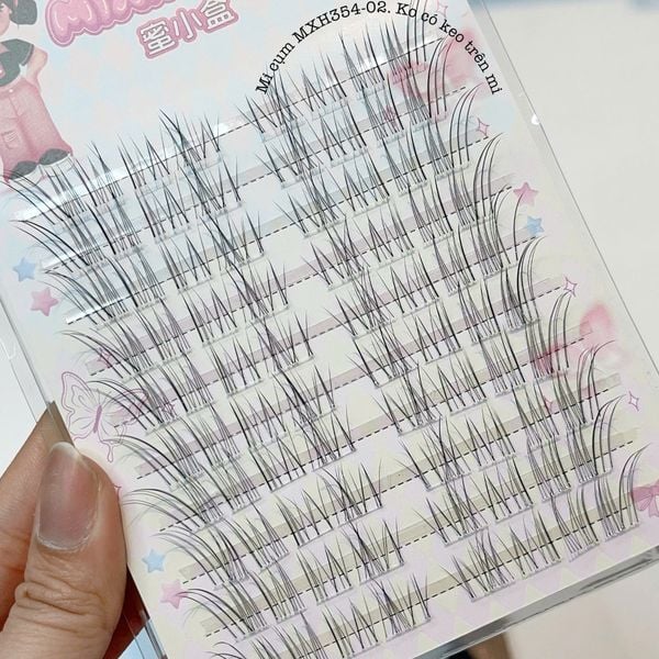  MXH354-02 hộp lông mi dạng cụm tự nối siêu tự nhiên (10 cặp) 