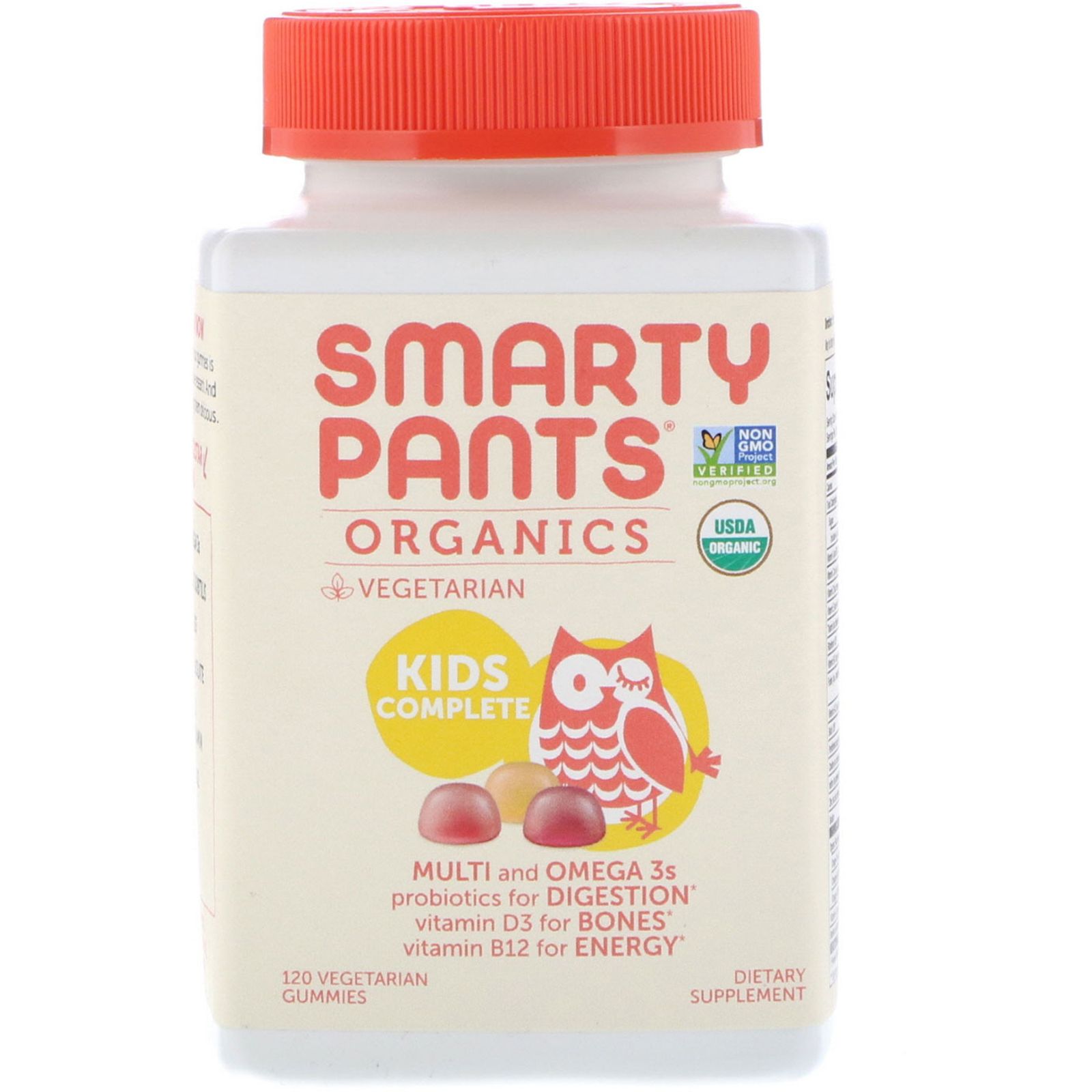  Kẹo dẻo bổ sung vitamin hữu cơ cho trẻ  Smarty Pants, 120 viên 