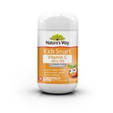  Bổ sung  Vitamin C + Zinc + D3 Nature's Way Kids Smart Chewables Tablets 