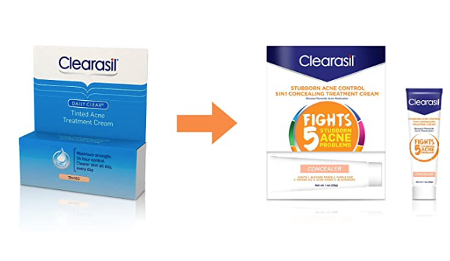  Kem trị mụn Clearasil 10% Benzoyl Peroxide Medication, Tinted 