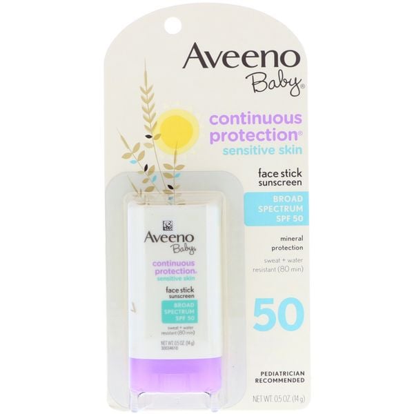  Kem Chống Nắng Aveeno Baby Face Stick With Broad Spectrum SPF 50 