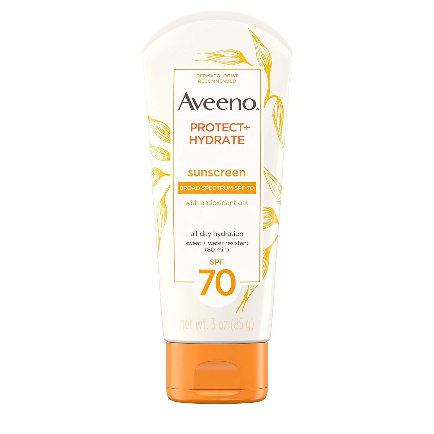  Kem chống nắng Aveeno Protect + Hydrate Moisturizing Sunscreen Lotion with Broad Spectrum SPF 70 