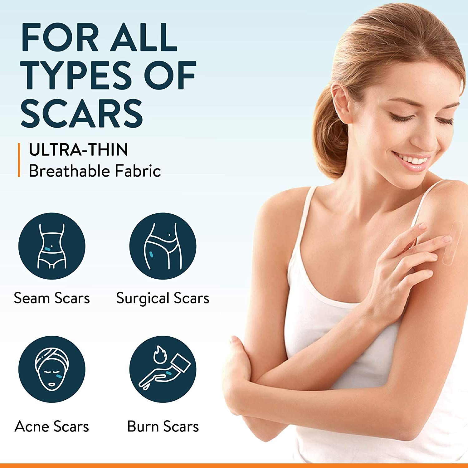  Miếng Dán Trị Sẹo Nuvadermis Silicone Scar Removal Sheets 4 Miếng 