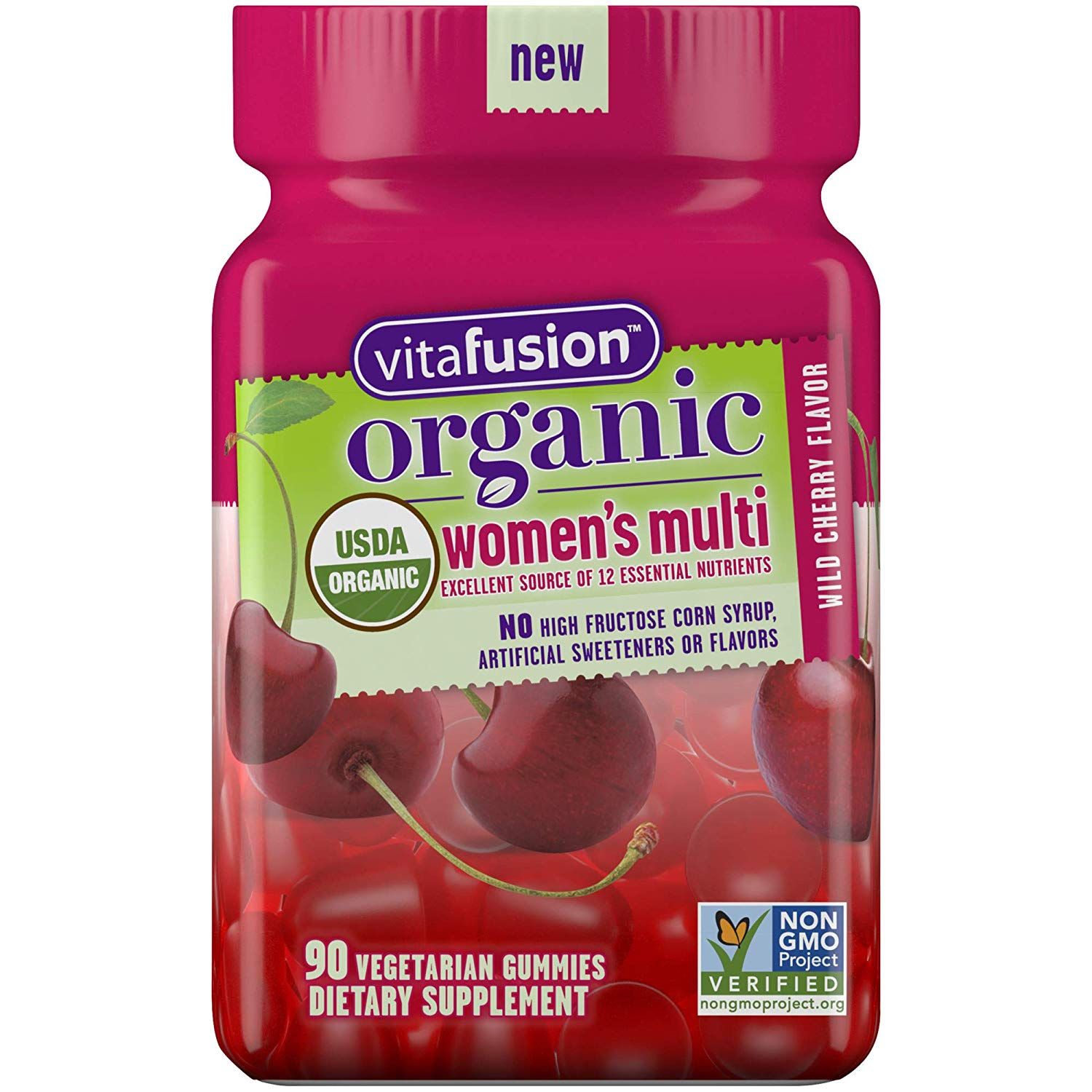  Bổ sung Multivitamin Vitafusion USDA Organic cho Nữ, 90 viên 