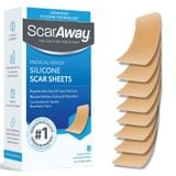  Miếng dán trị sẹo lồi, sẹo thâm ScarAway Silicone Scar Sheets, 8 miếng 