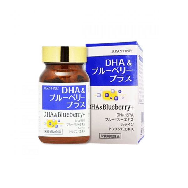  Hỗ trợ bổ não và mắt Josephine DHA & Blueberry plus 90 viên 