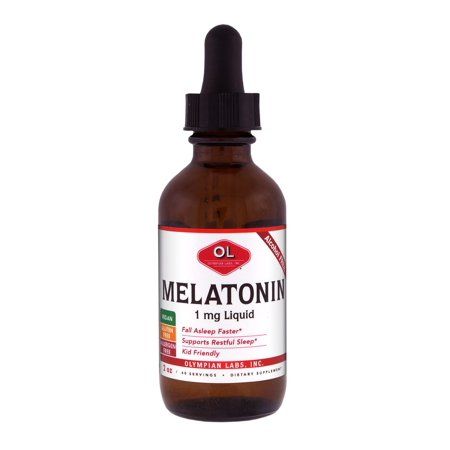  Thực Phẩm Hỗ Trợ Giấc Ngủ Melatonin Dạng Nước Olympian Labs 1mg 