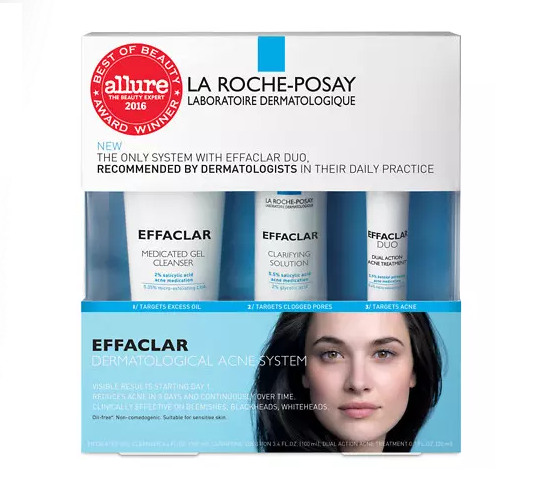  Bộ Trị Mụn La Roche-Posay Effaclar Dermatological Acne Treatment System- Dành cho da nhạy cảm 