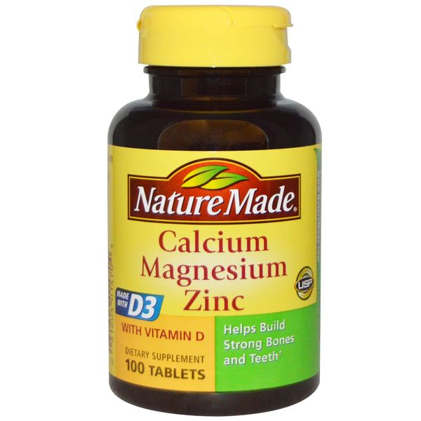  Nature Made Calcium Magnesium and Zinc - Hỗ trợ xương khớp 