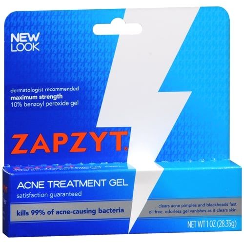  Kem trị mụn ZAPZYT Maximum Strength 10% Benzoyl Peroxide Acne Treatment Gel 