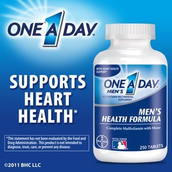  One a Day Men's Health Formula- multivitamin, 200 viên 