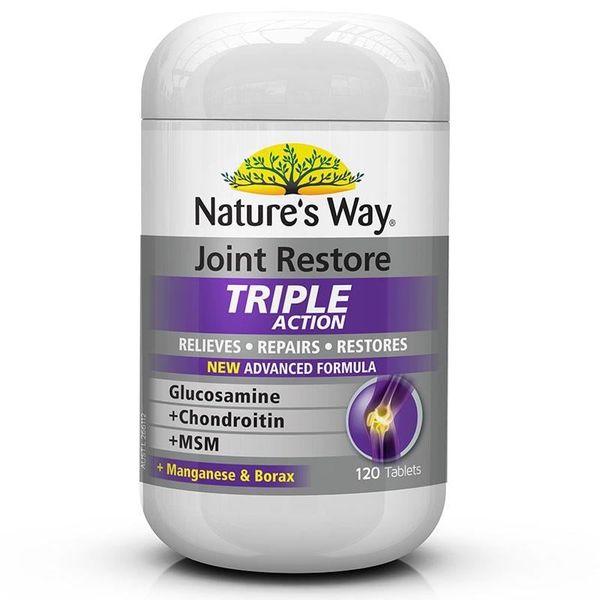  Hỗ trợ xương khớp Viên bổ khớp Natures Way Joint Restore Triple Action 60 viên Úc 