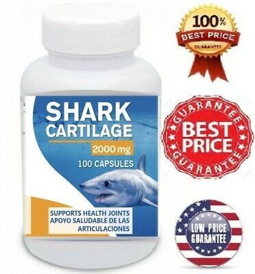  Sụn Vi Cá Mập SHARK CARTILAGE-CARTILAGO TIBURON 2000 100 Viên 