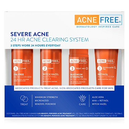  Trị mụn AcneFree Severe To Clear System 