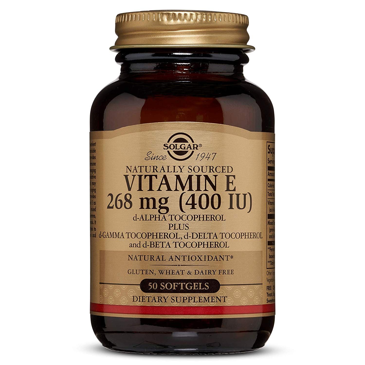  Viên Uống Làm Đẹp Da Solgar Natural Vitamin E 400 IU 50 viên 